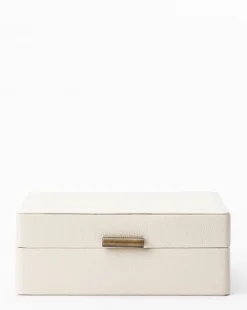 Cream Shagreen Box|Credence Clearance