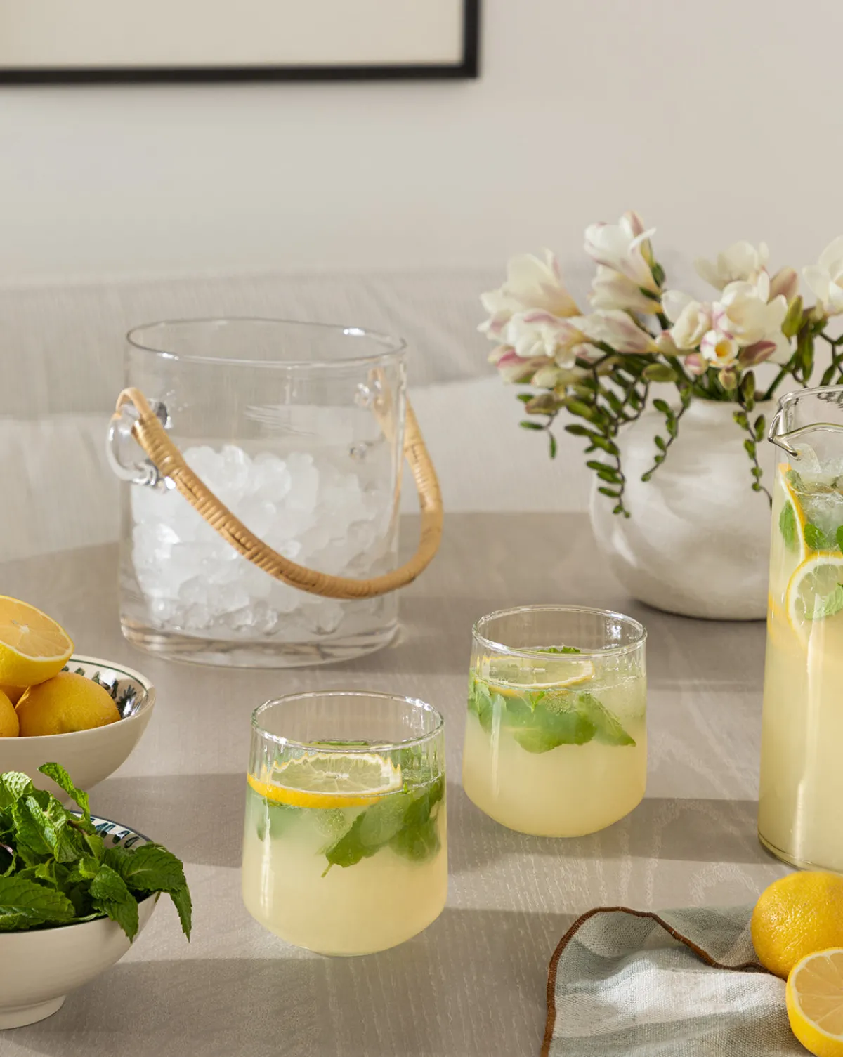 Crockett Rattan Ice Bucket|Zodax Outlet