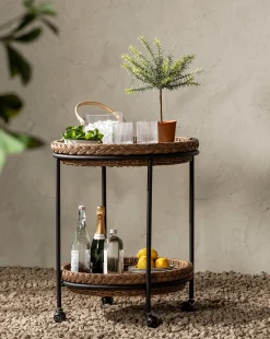 Crockett Rattan Ice Bucket|Zodax Outlet