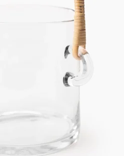 Crockett Rattan Ice Bucket|Zodax Outlet