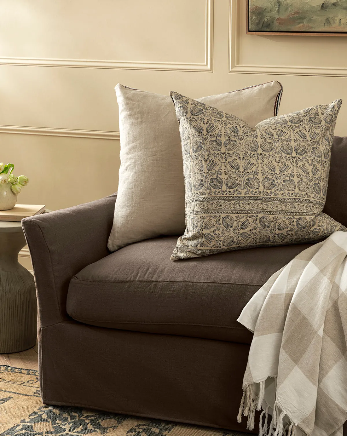 Danny Floral Print Pillow Cover|Renuka Inc. Online