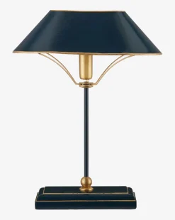 Daphne Navy Table Lamp|Currey & Co. Clearance