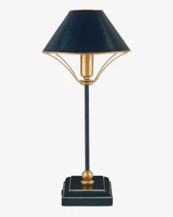 Daphne Navy Table Lamp|Currey & Co. Clearance