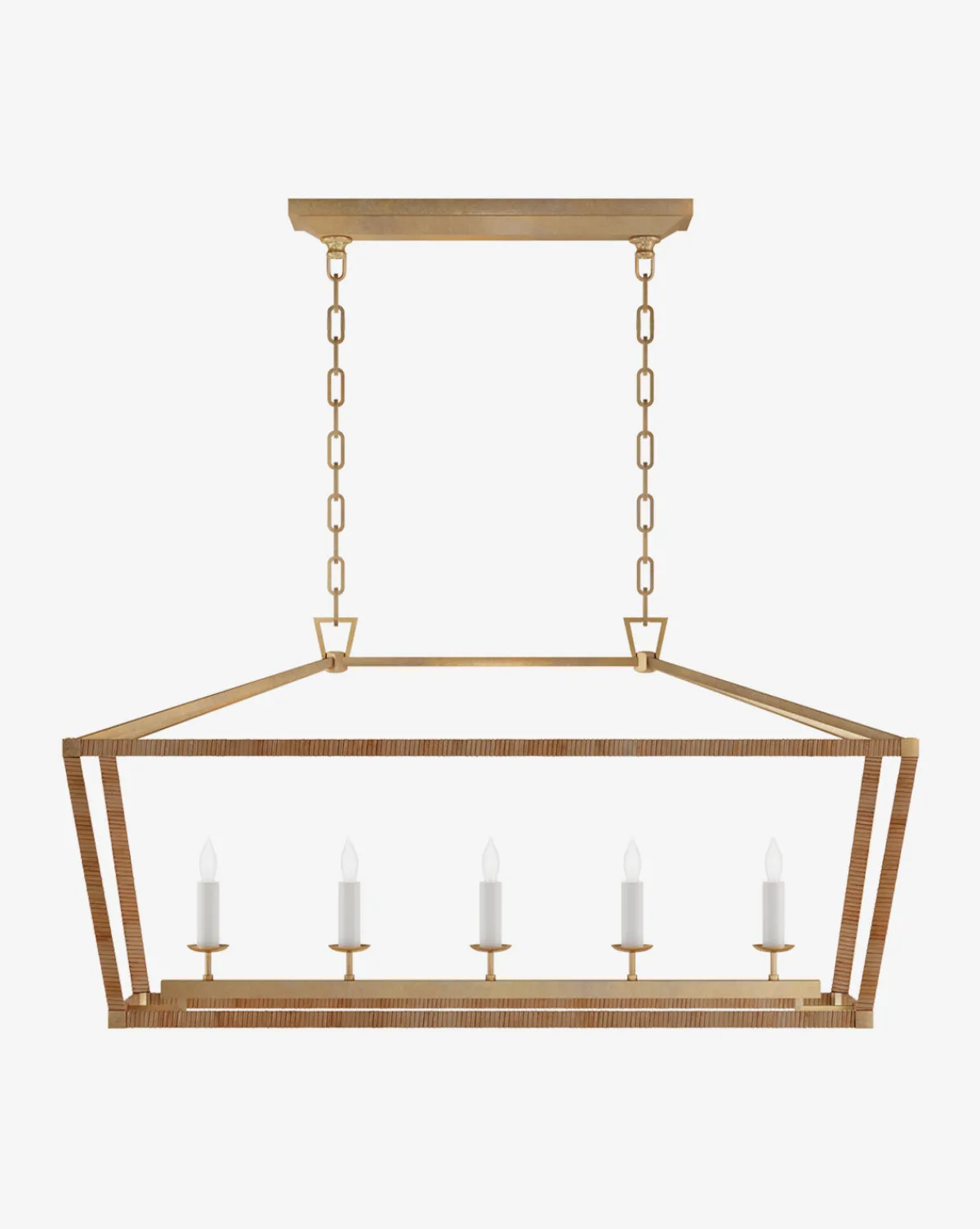 Darlana Rattan Linear Lantern|Visual Comfort & Co. Signature Outlet
