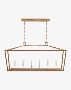 Darlana Rattan Linear Lantern|Visual Comfort & Co. Signature Outlet