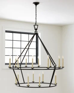 Darlana Two-Tiered Ring Chandelier|Visual Comfort & Co. Signature