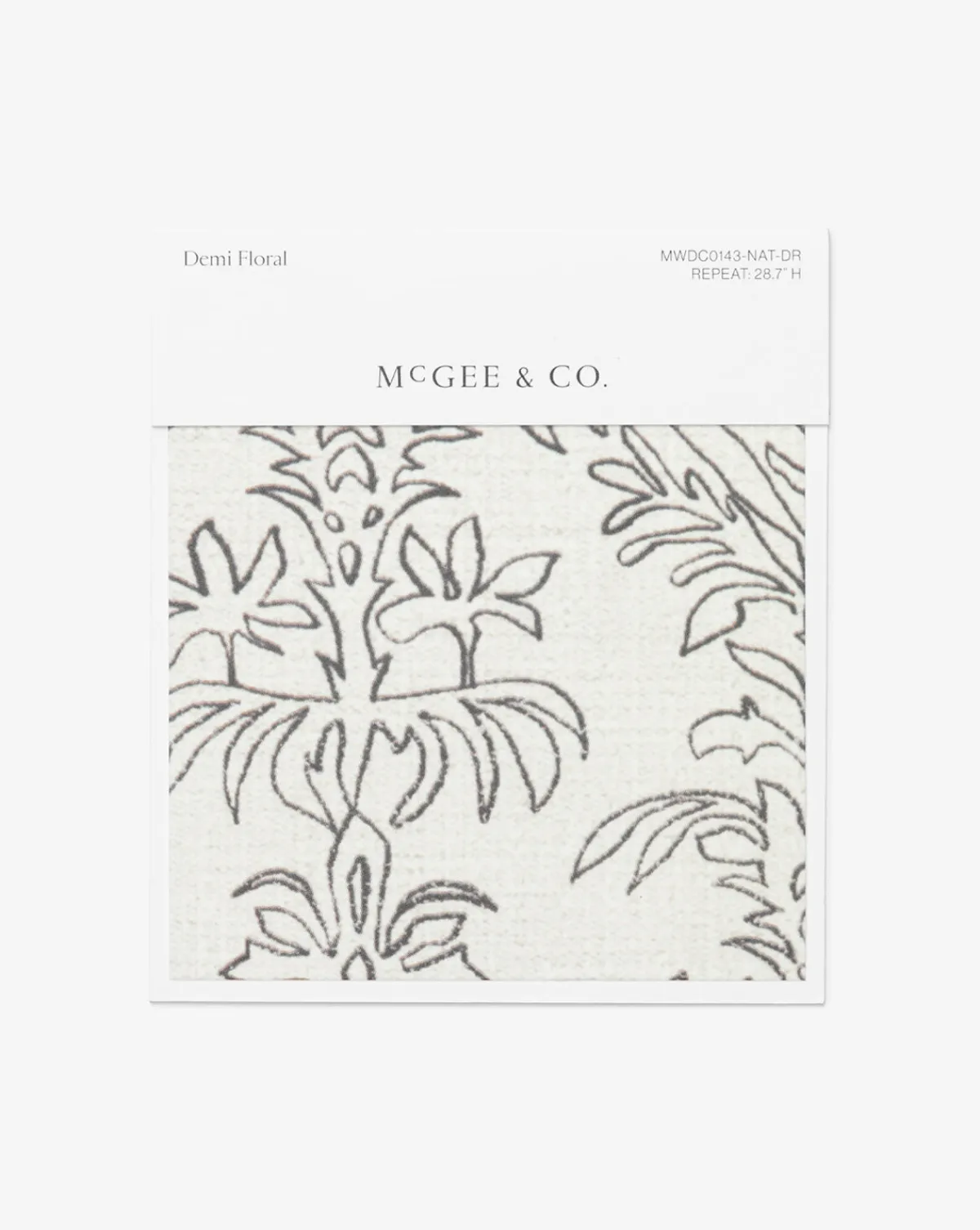 Demi Floral Stripe Wallpaper Swatch|McGee & Co. Outlet