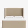 Denning Oatmeal Upholstered Bed (Ready to Ship)|Makerspalm Online