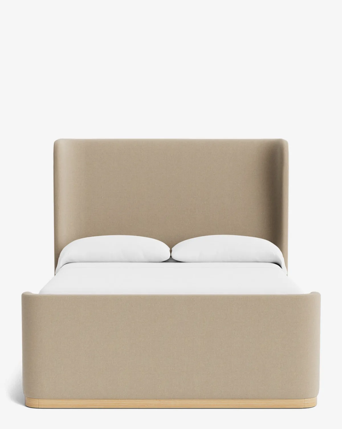Denning Oatmeal Upholstered Bed (Ready to Ship)|Makerspalm Online