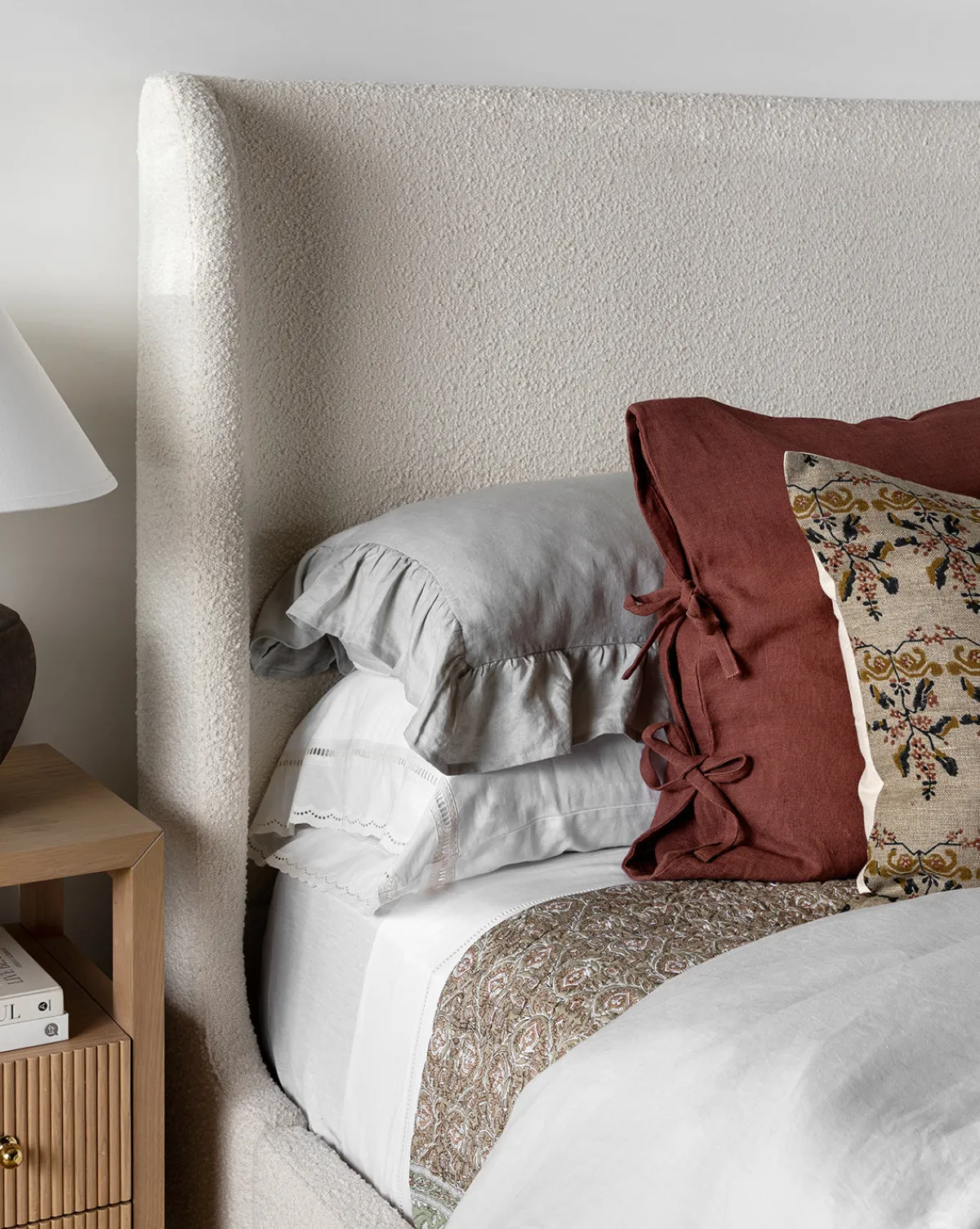 Denning Upholstered Bed (Ready to Ship)|Makerspalm Online