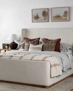 Denning Upholstered Bed (Ready to Ship)|Makerspalm Online