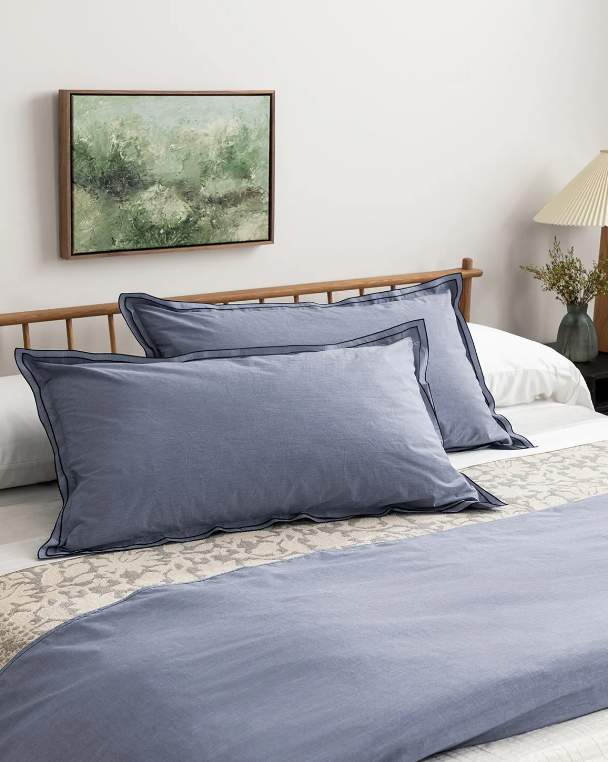 Devlin Chambray Duvet Cover & Sham Set|Lameirinho Industria Textil, S.A. Discount