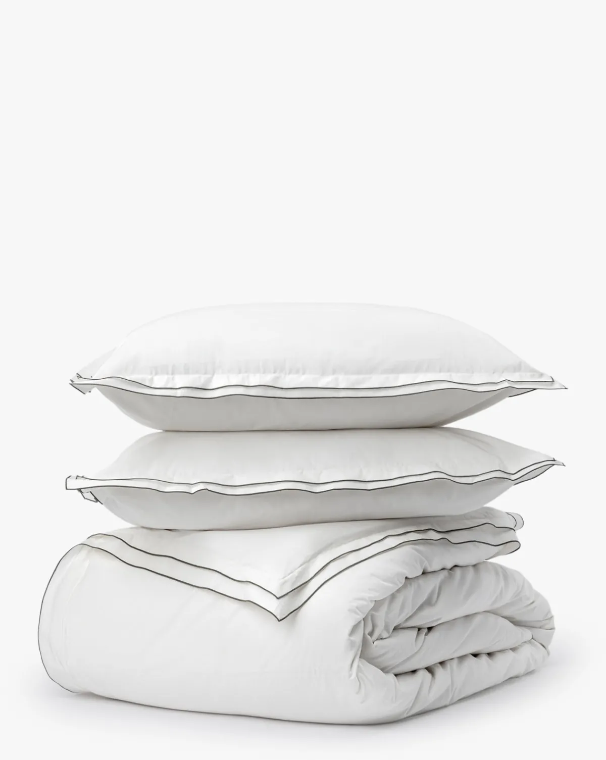 Devlin White Duvet Cover & Sham Set|Lameirinho Industria Textil, S.A. New