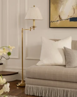 Dorchester Swing Arm Floor Lamp|Visual Comfort & Co. Signature Sale