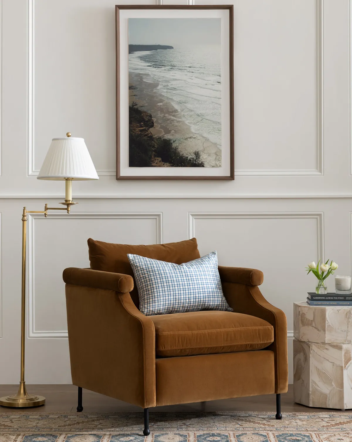 Dorchester Swing Arm Floor Lamp|Visual Comfort & Co. Signature Sale