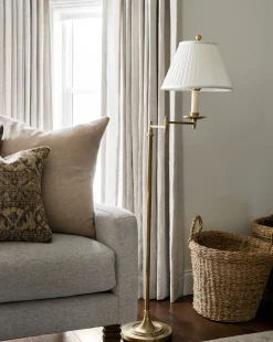 Dorchester Swing Arm Floor Lamp|Visual Comfort & Co. Signature Sale