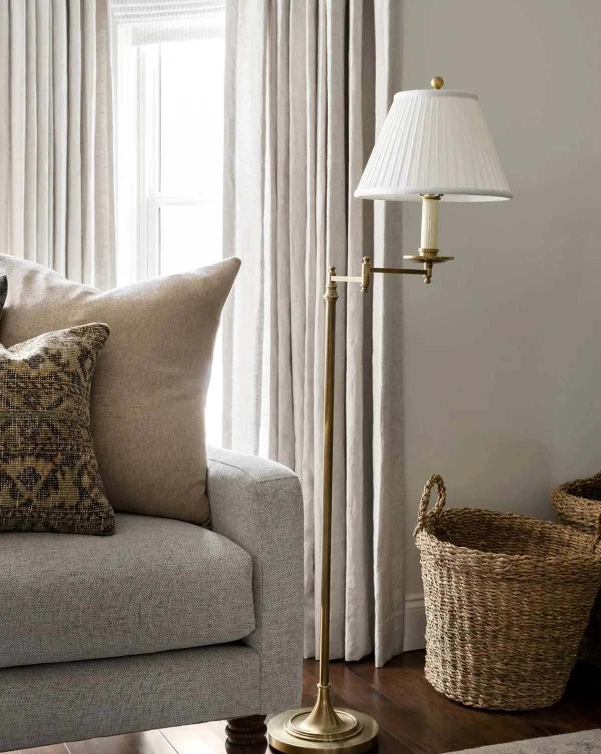 Dorchester Swing Arm Floor Lamp|Visual Comfort & Co. Signature Sale