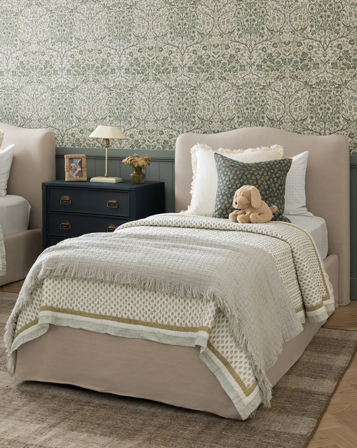 Dulcie Block Print Kids Quilt|Renuka Inc. Sale