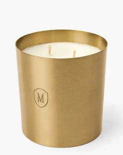Embossed Brass Candle|Linnea's Lights Online