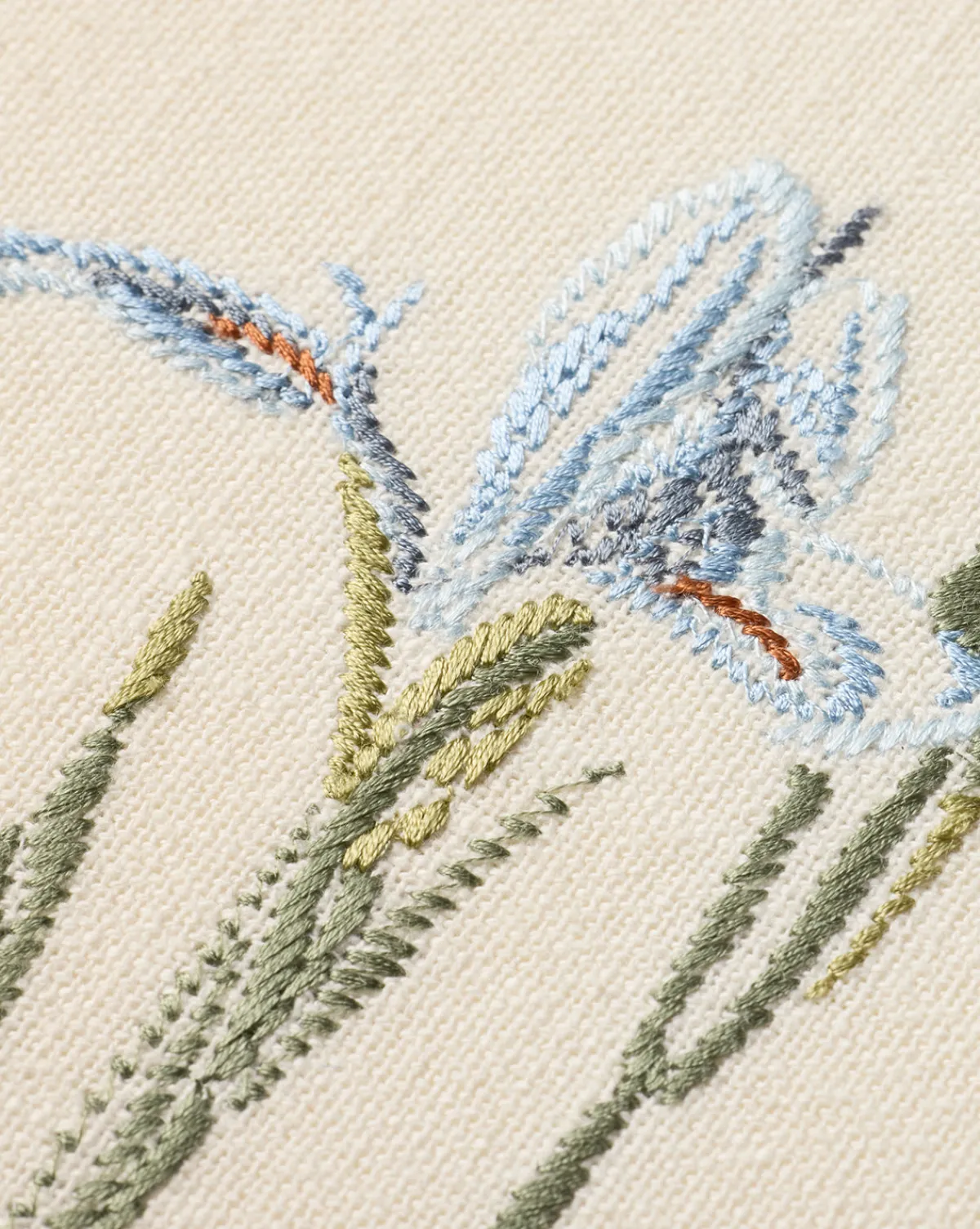 Embroidered Blue Iris|Loloi Rugs Clearance