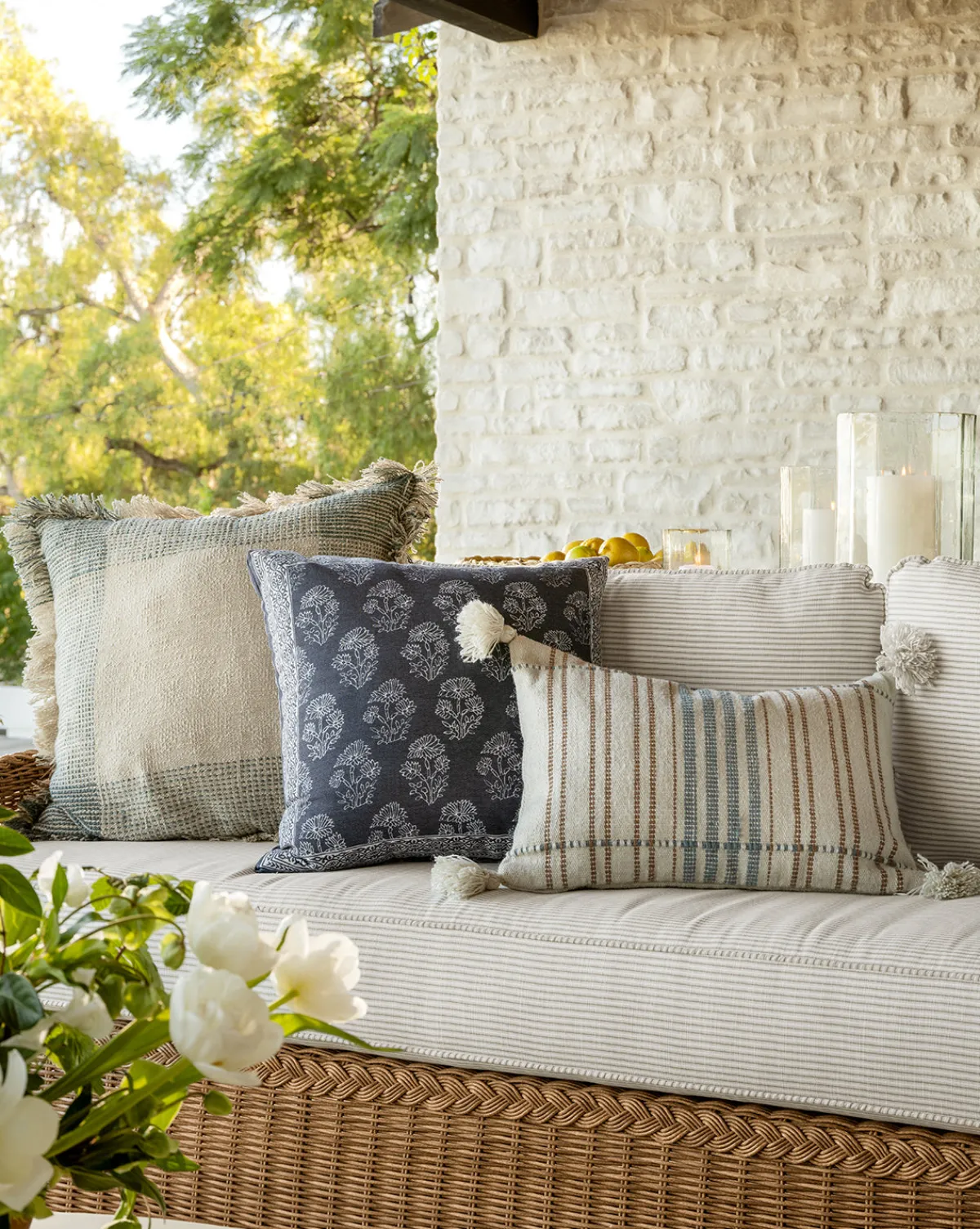 Emmy Indoor/Outdoor Pillow|Raj Outlet