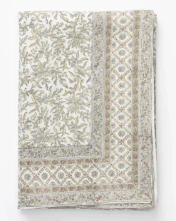 Estelle Block Print Tablecloth|Renuka Inc.