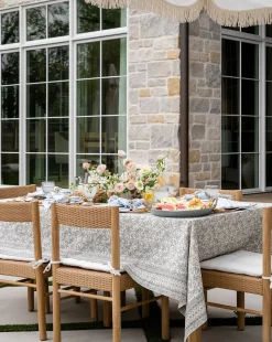 Estelle Block Print Tablecloth|Renuka Inc.