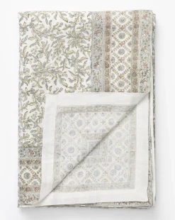 Estelle Block Print Tablecloth|Renuka Inc.