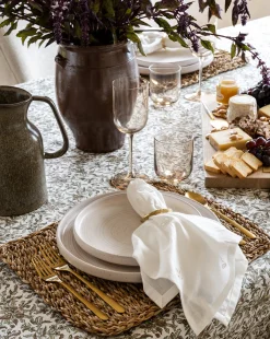 Estelle Block Print Tablecloth|Renuka Inc.