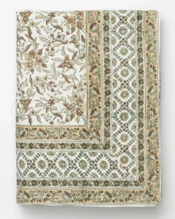 Estelle Block Print Tablecloth|Renuka Inc.