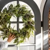 Faux Wild Grass & Eucalyptus Wreath|RAZ Imports