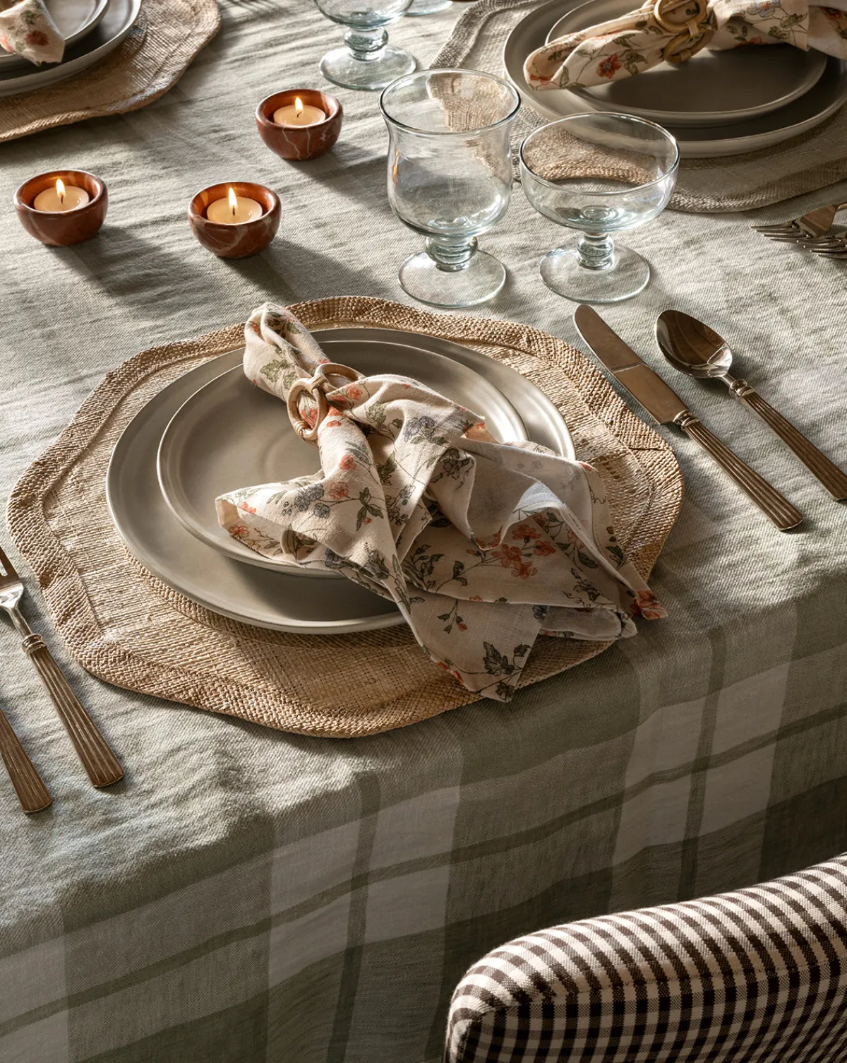 Felix Plaid Tablecloth|Vini Exports