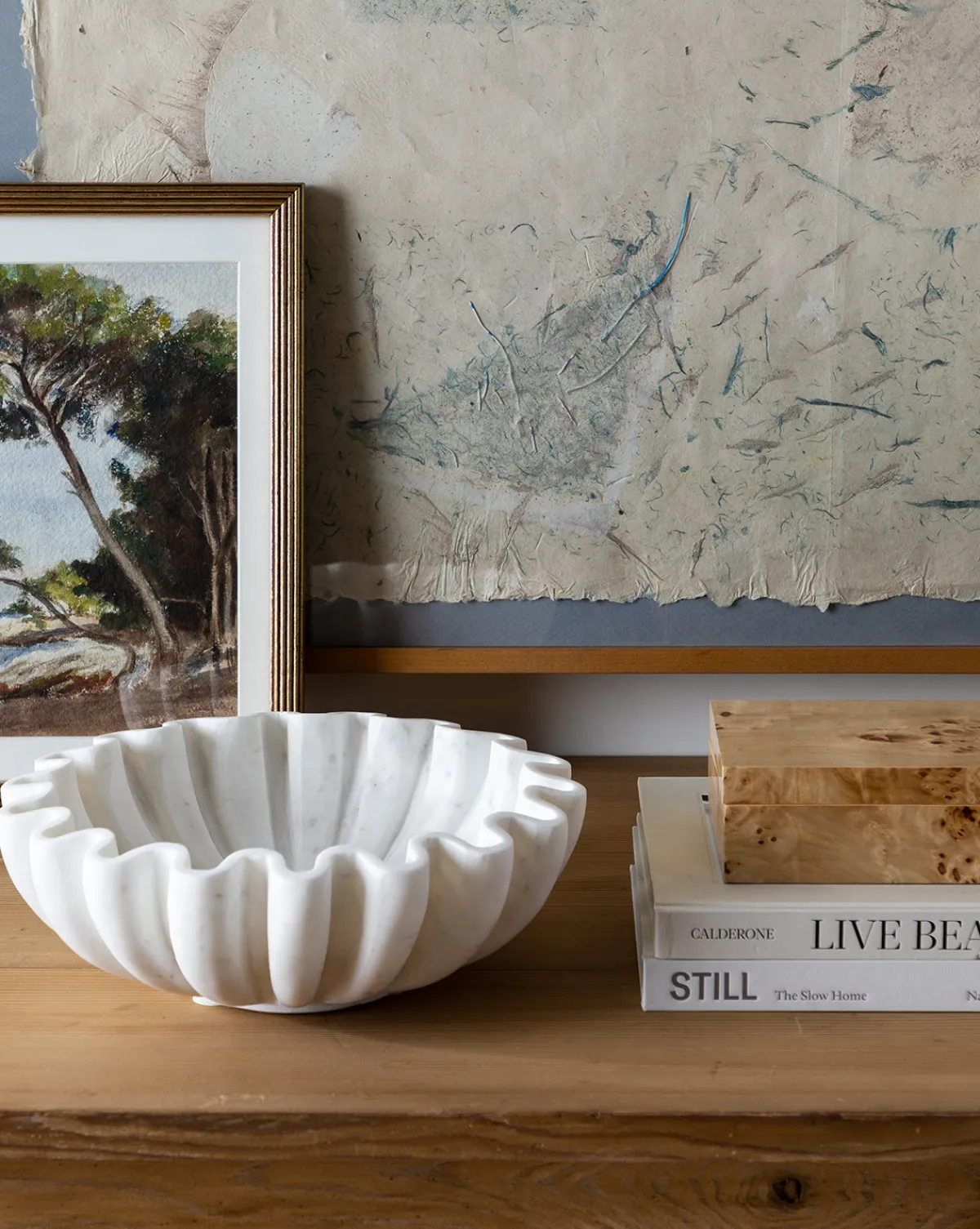 Fluted Marble Bowl|BIDK Home Hot