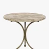 Fossil Marble End Table|Four Hands Online