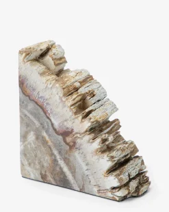 Fossilized Wood Bookends (Set of 2)|Four Hands Online