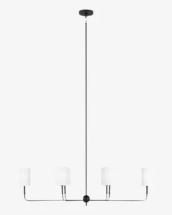 Foxdale Six Light Linear Chandelier|Visual Comfort Studio - Generation Lighting Hot
