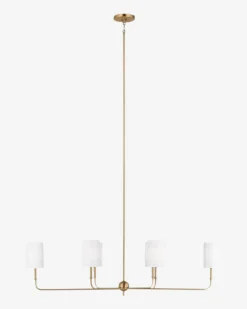 Foxdale Six Light Linear Chandelier|Visual Comfort Studio - Generation Lighting Hot
