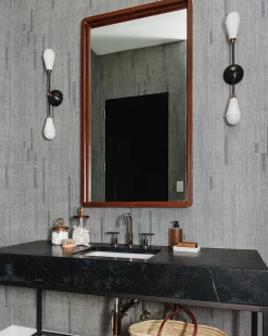 Franklin Leather Mirror|Made Goods Sale