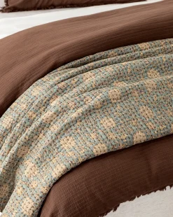 Gabriella Block Print Quilt|Renuka Inc. Outlet