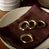Gilford Brass Napkin Rings (Set of 4)|Nawab Regency Hot