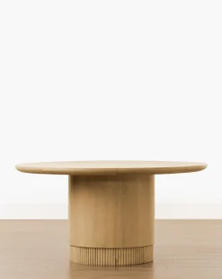 Gilroy Round Oak Dining Table|Makerspalm Outlet