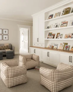 Gingham Kids Chair|VIDYA EXPORTS Online