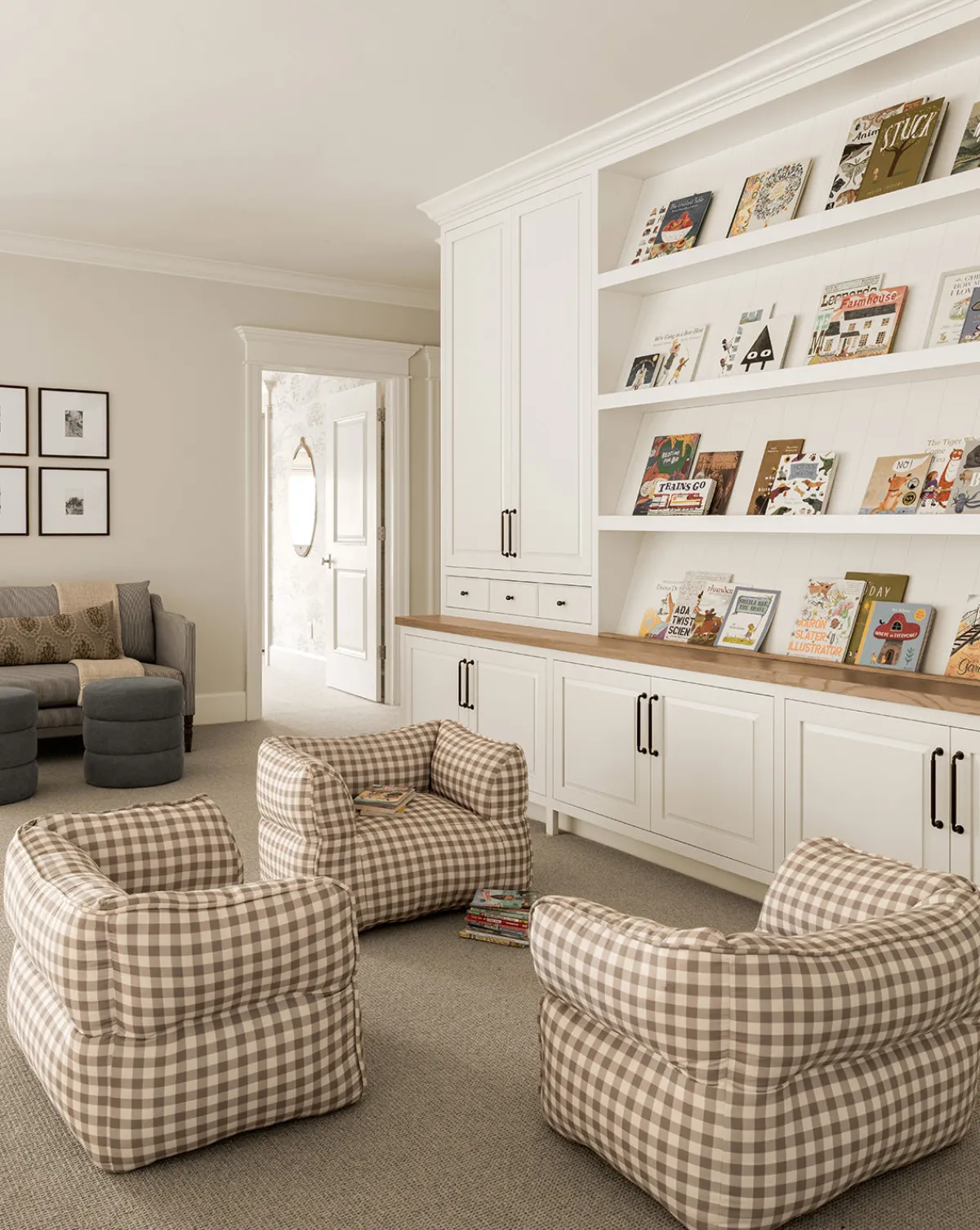 Gingham Kids Chair|VIDYA EXPORTS Online