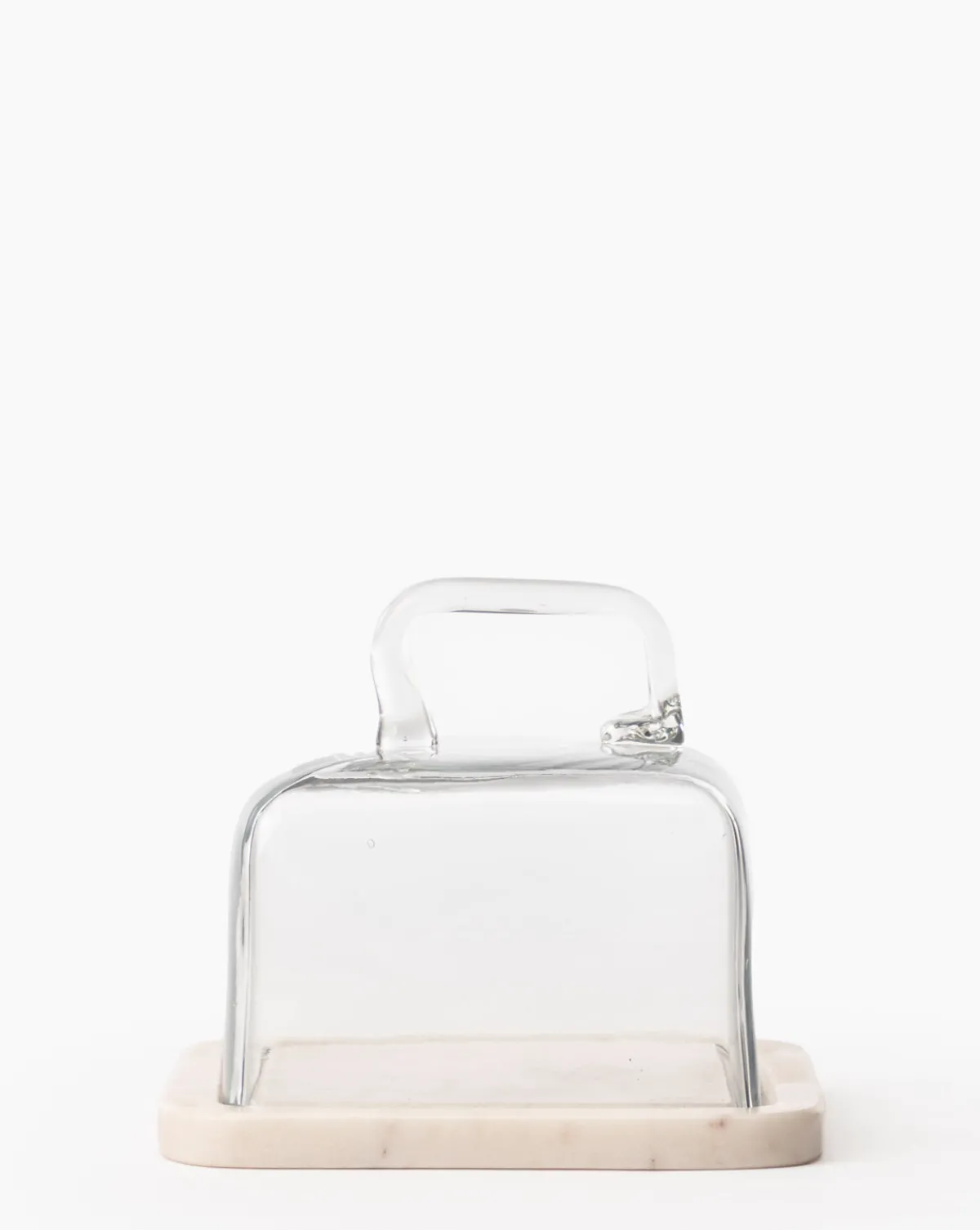 Glass & Marble Cloche|Creative Co-op