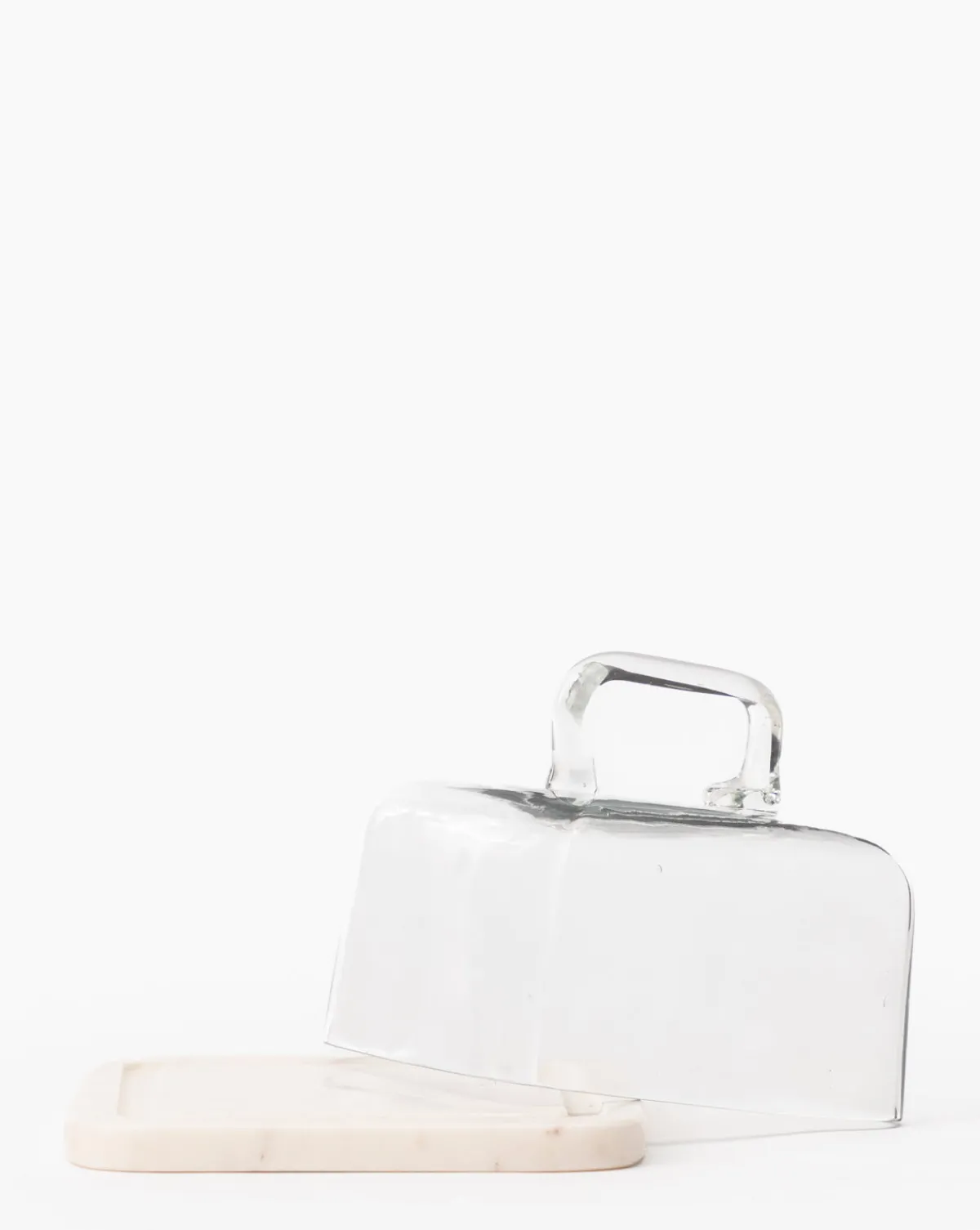 Glass & Marble Cloche|Creative Co-op