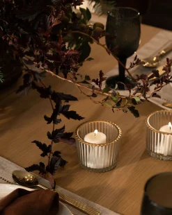 Gold Rimmed Glass Votive|Accent Decor Discount