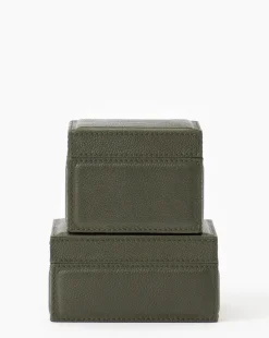 Green Leather Box|Pigeon & Poodle dba Made goods Best