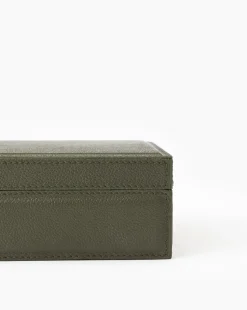 Green Leather Box|Pigeon & Poodle dba Made goods Best
