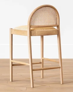 Hadden Natural Counter Stool|Makerspalm Outlet