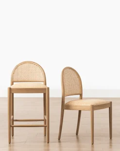 Hadden Natural Counter Stool|Makerspalm Outlet